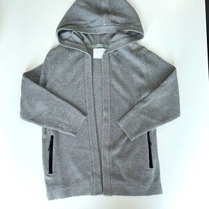 Zara knit cardigan hooded thermal sweater kids size 7